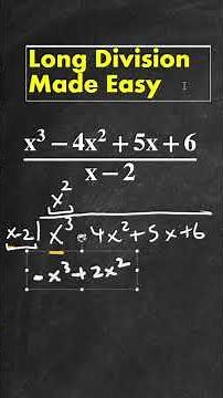 Long Division Made Easy (For Polynomials)