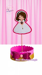 🌟 Idea creativa y delicada para mesas de Primera Comunión 🎀 Creative and delicate idea for First Communion tables🙏 Centro de mesa para Primera Comunión de niña 🎀Girl’s First Communion Centerpiece #comuniones #decoration #diy #diyhomedecor #decoeventosmagic | Deco Eventos Magic