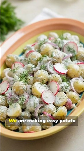 Creamy Dill Potato Salad with Radishes | Easy Homemade Recipe