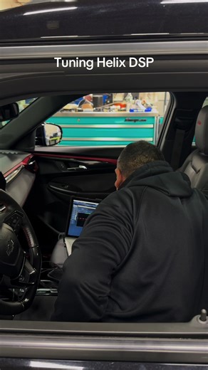 Dialing it ALL the way in today 🎯🔥 We’ve got a vehicle in the bay getting tuned with the Helix V Eight Ultimate — and this is where the real magic happens. This isn’t just “turn it up and hope.” We hook it up to our laptop 💻 and precision tune every channel: ✔️ Time alignment ✔️ 30-band EQ ✔️ Crossover points ✔️ Phase correction ✔️ Output levels Every speaker is measured. Every frequency is shaped. Every seat gets a proper soundstage. 🎶 The V8 Ultimate gives us insane control, and when it’s 