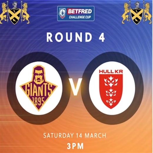 Betfred Challenge Cup Live: Giants vs. Hull KR
