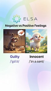 Learn how to express both positive and negative feelings in English. How are you feeling today? #elsaspeak #opposites #feelings #newwords | ELSA Speak