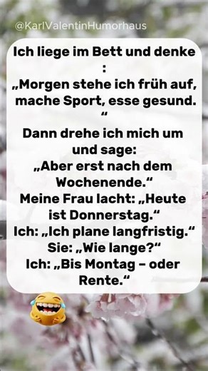 Sport ab Montag 😂