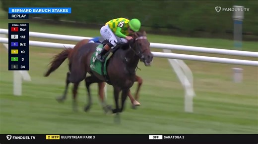 What a performance by #5 DONEGAL MOMENTUM ($8.50) and Irad Ortiz, Jr. in the $150,000 Bernard Baruch Stakes at Saratoga. Congratulations to trainer Tom Morely and owner Donegal Racing. Watch Saratoga on FanDuel TV. Bet with FanDuel Racing. https://racing.fanduel.com/racetracks/SAR/saratoga-race-course?race=4 | FanDuel Racing