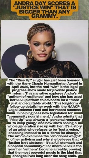 Andra Day’s BIG Win! "Justice is My Anthem" ߎ️ #AndraDay #riseup
