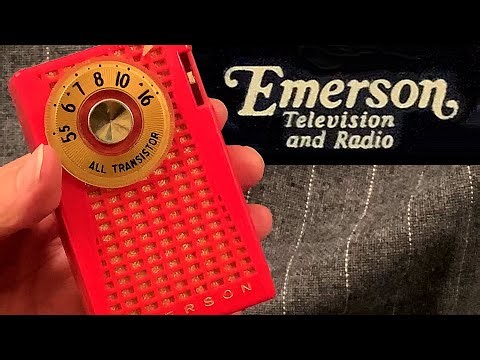 1958 American Pocket Transistor Radio in box
