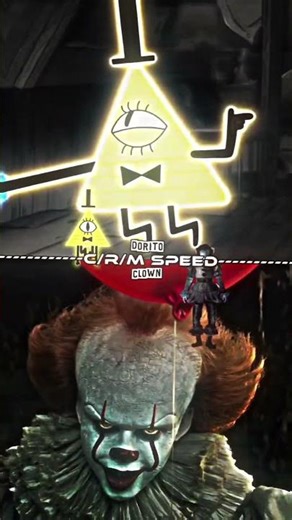 Bill Cipher vs Pennywise #fypシ #itwelcometoderry #pennywise #gravityfalls #billcipher #wisedit #vs