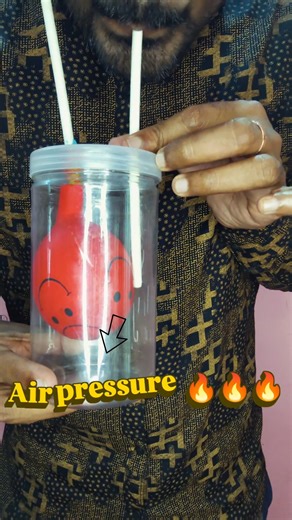 Air Pressure Experiment in Tamil | பலூன் தானாக ஊதுகிறது! #shorts #airpressureexperiments