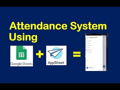 Attendance System using Google Sheets and #appsheet #attendance system #googlesheet #teachers