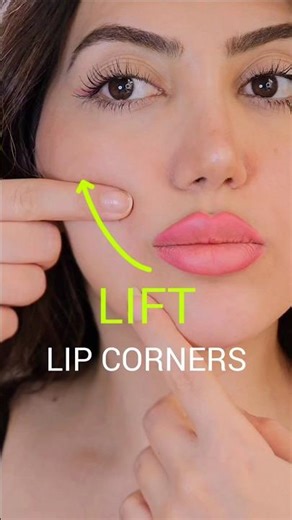 3 Face Yoga Moves to Lift Lip Corners Naturally 🤩🪄👌 #shorts