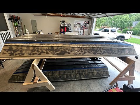 Applying Gator Glide on Jon Boat