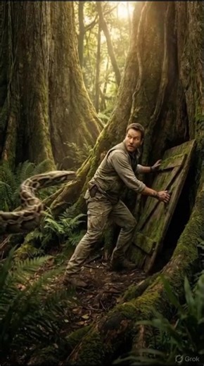 Secret Tree House Bunker 🌳 | Snake Chase & Luxury Underground Home Tour #shorts