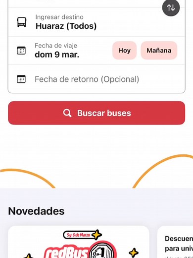 Cómo usar la app redBus para comprado de pasajes