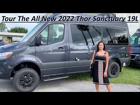 Tour the 2022 Thor Sanctuary / Tranquility 19L B-Class RV on the Mercedes 4X4 2500 Diesel Platform