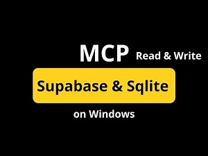 MCP server for Supabase and Sqlite (read and write)