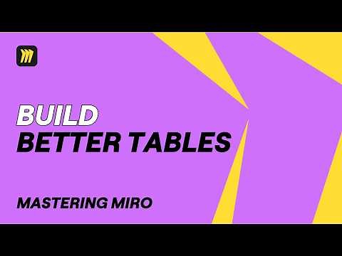 How to Make Tables in Miro: Complete Tutorial