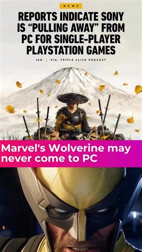 Sony Canceling PC Ports? PS5 vs PC War Begins Again #ps5 #pcgaming #shorts