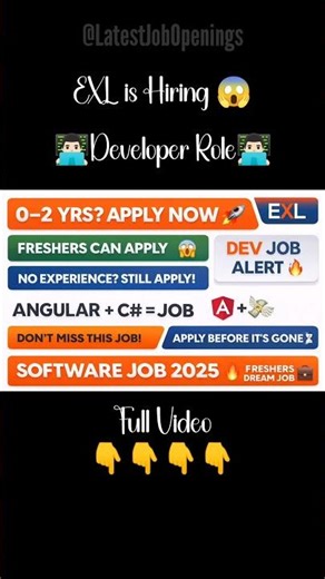 Software Developer Vacancy 💼 0-3 Yrs | Apply Fast 2026! #shortsfeed #itjobs #techjobs #careerindia
