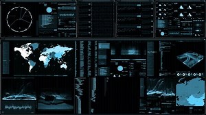 Futuristic Digital Interface Screen Streaming Flashing Stock Footage Video (100% Royalty-free) 1016208913 | Shutterstock