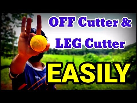 How to bowl OFF cutter and LEG cutter🏏 | tennis cricket |