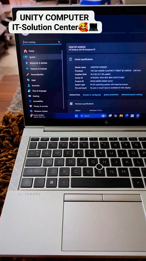 UNITY COMPUTER IT-Solution Center HP LAPTOP ELITEBOOK G8 Core I7 11th Gen 16GB Ram 512GB SSD 14" FHD Display @ @ # # | Unity Computer
