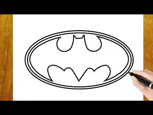 HOW TO DRAW BATMAN LOGO