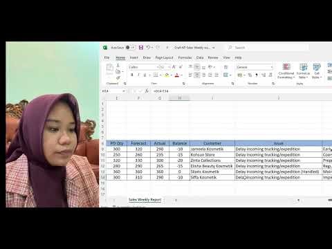 SALES WEEKLY REPORT: Delay Incoming Trucking/Expedition - Ulil Afuwun Nisa (A01324073)