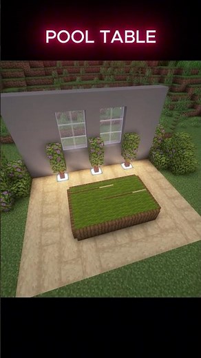 Custom Pool Table #minecraft #minecraftpe #minecraftbuilding