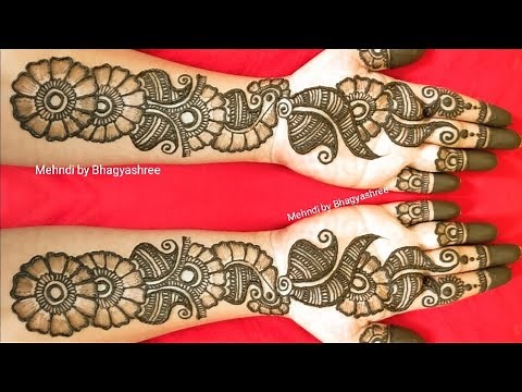 RAKHI SPECIAL SIMPLE MEHENDI DESIGNS || VERY EASY SHADED ARABIC HENNA MEHNDI DESIGNS FOR FRONT HANDS