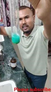 Yellowish brown Cupric chloride in the presence of water show blue colour. #youtubeshorts #science