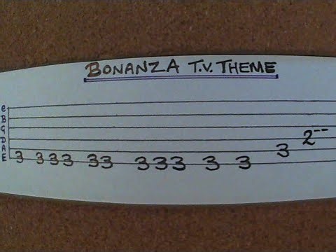 Learn To Play: Bonanza - TV Series Theme - Guitar Tab Tutorial Lesson With Helpful Reference Audio