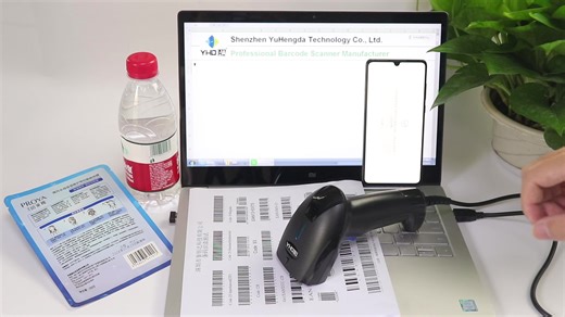 1D CCD Scan Scanner Portable Flat Supermarket Handheld Reader1d Usb Barcode Scanner Machine