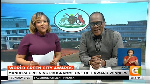 World Green City Awards: Mandera Greening Programme one of 7 award winners Mandera Greening Programme benefits 1,300 women County started program to plant trees along all roads #CitizenSundayLive Jeff Koinange Olive Burrows | Citizen TV Kenya