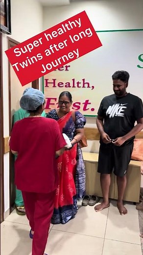 Six years of marriage.Multiple fertility treatment And this week went home with twins in her arms