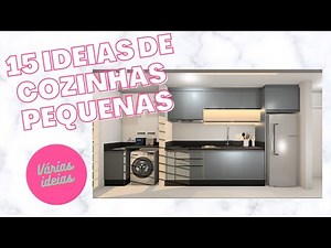 15 ideias de cozinhas pequenas | Canal de decoração