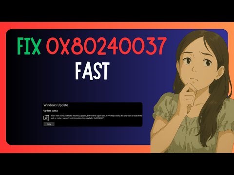 QUICK FIX For 0x80240037 Windows Update Error Message - GUIDE