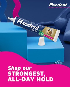 Our strongest hold formula Scope = confidence that your dentures stay in place while keeping your breath fresh all day! | Fixodent