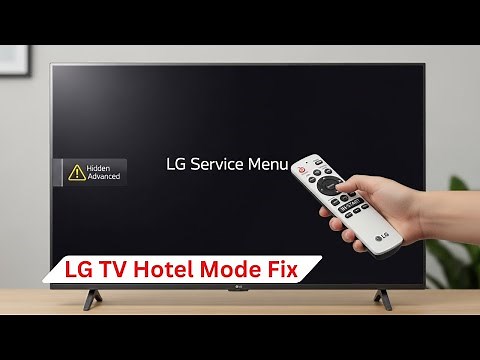How to Enter LG TV Service Menu | LG TV Hotel Mode Fix (2025 Guide)