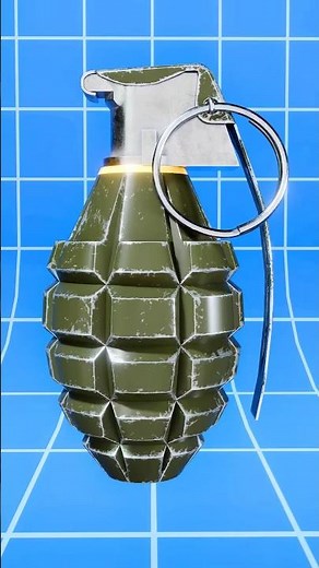 How a Hand Grenade Works 💣. From Pin to Blast #facts