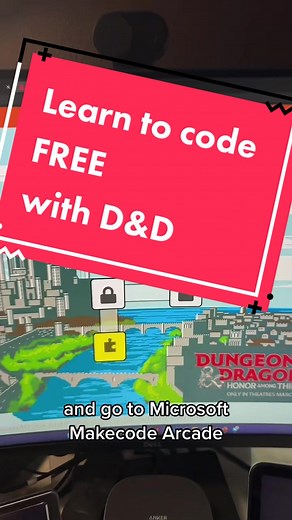 Learn to code with @msmakecode and #dungeonsanddragons with @adafruit! #learntocode #stem #dndmovie