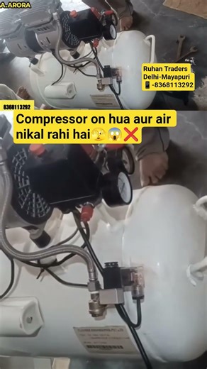 Air bahar aa rahi compressor se!??😨#shorts #aircompressor #tips #new #explore #solution