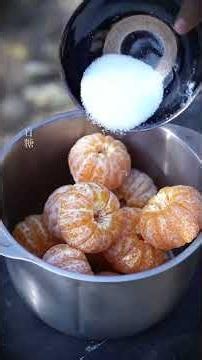 Make tangerines into soft, chewy tangerine cakes! #cooking #food #rural #recipe