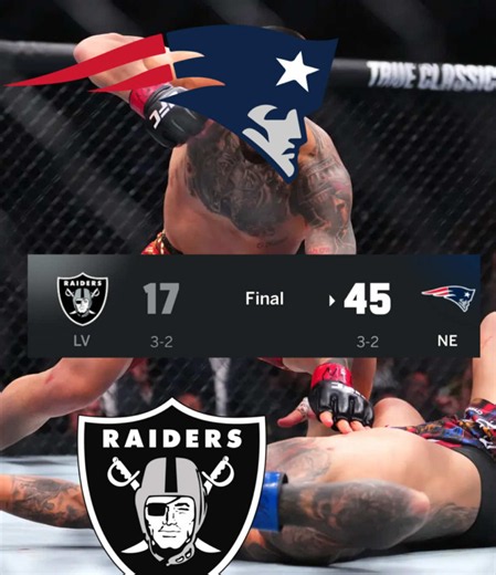 Patriots beat Raiders 45-17 #nf #nflfootball #footballtiktok #football #fyp