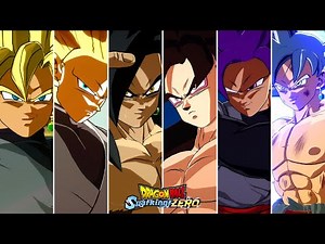 Goku Black All Forms and Transformations (Official & Mods) | Dragon Ball: Sparking! Zero Mods