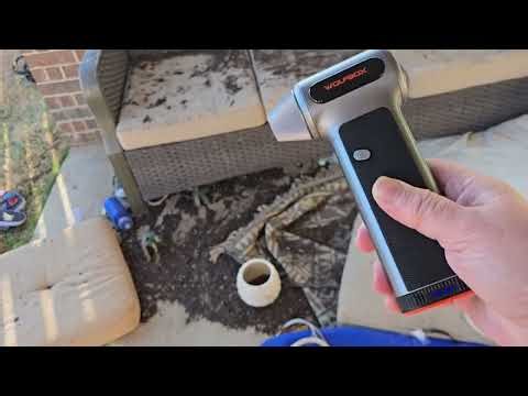 WOLFBOX MF200 Compressed Air Duster VS. DIRTY PATIO