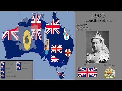 The History of Australia with Flags: Every Year