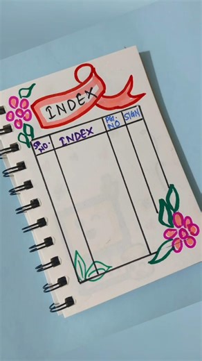 Index Page Design #indexdesign