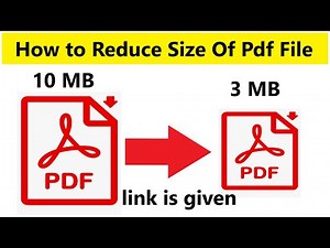 How to reduce the size of a pdf file? Reduce size of Pdf File [Easy Way]