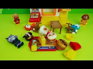 アンパンマンおもちゃ ハンバーガーショップ🍔 気をつけて！Anpanman Hamburger Shop Toy