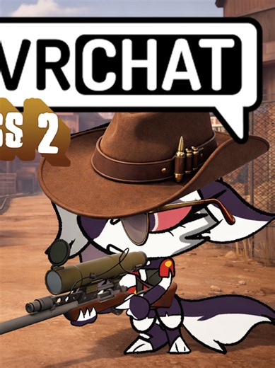 she officially has the Tf2 Sniper emote as a toggle. There is plans for making more voice lines and other lil voice lines #vrc #vrchat #vrchatcommunity